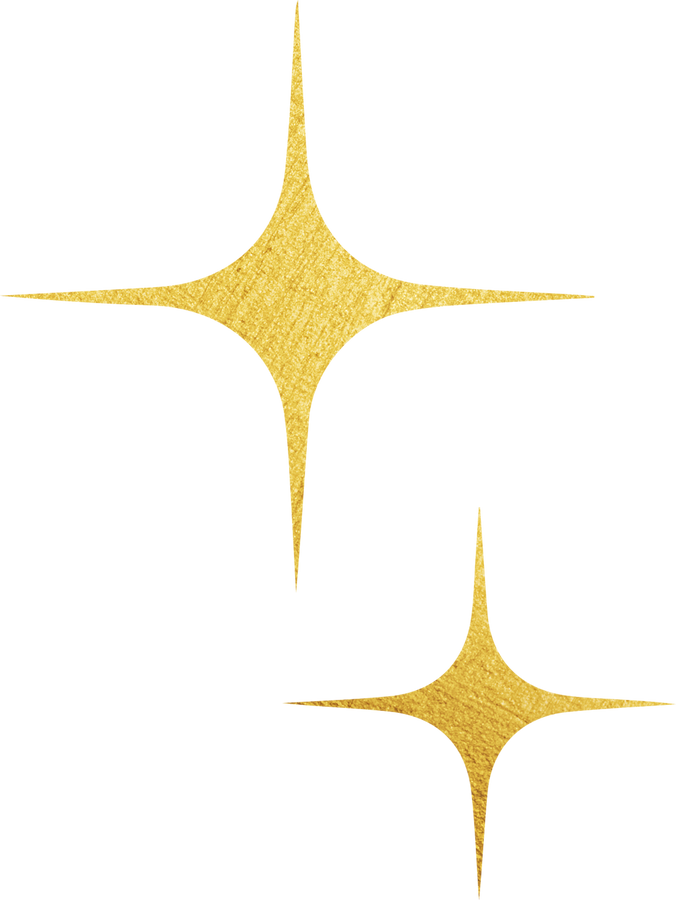 Sparkle Shine Diamond Two Buildable Gold Foil Holiday Elements